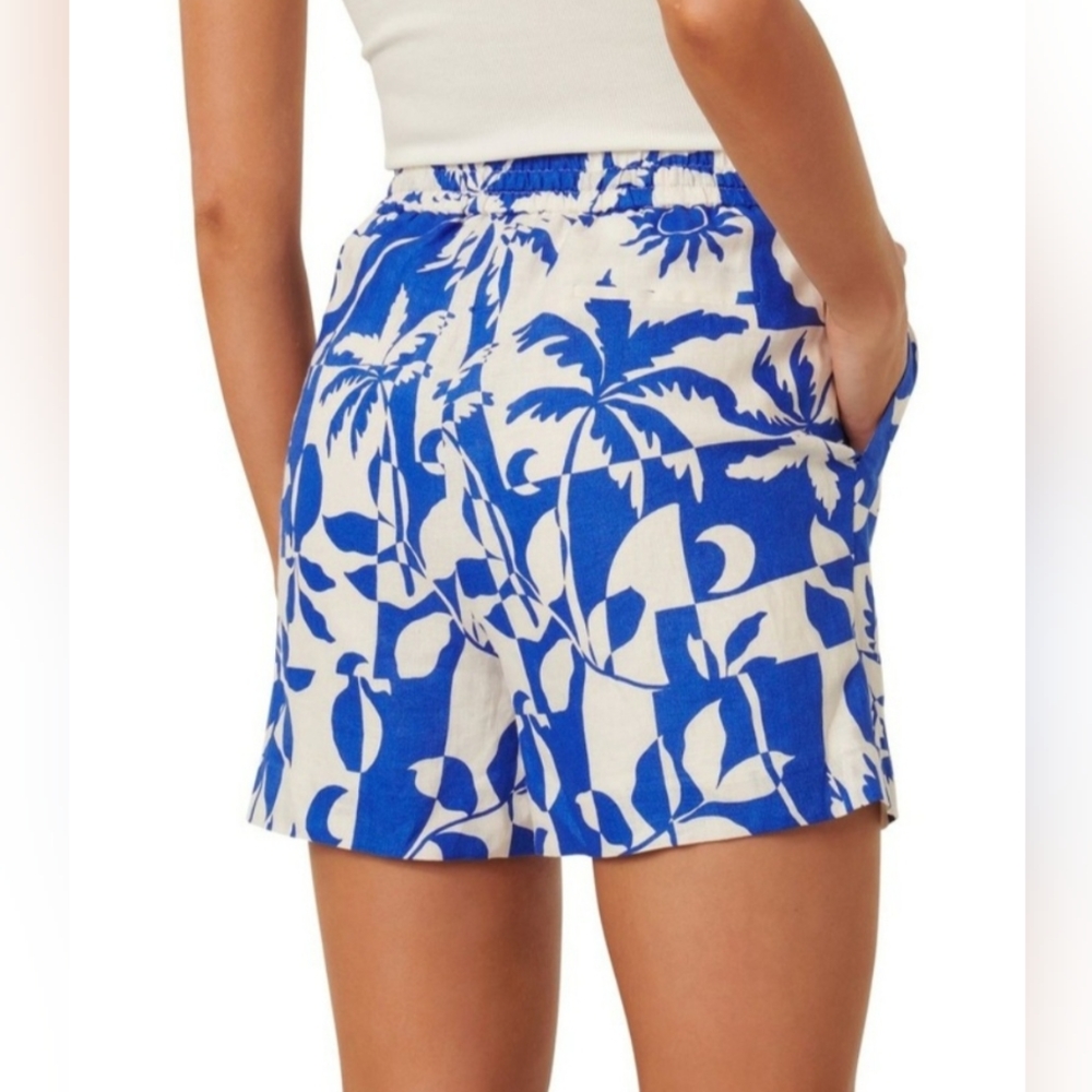 J.Crew Blue Flower Pattern Shorts